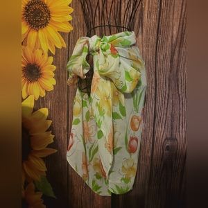 Sun Streak Sheer Scarf Cover-Up